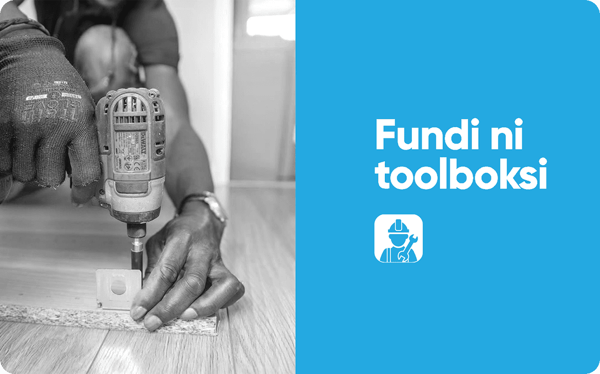 Fundi ni toolboksi logo design